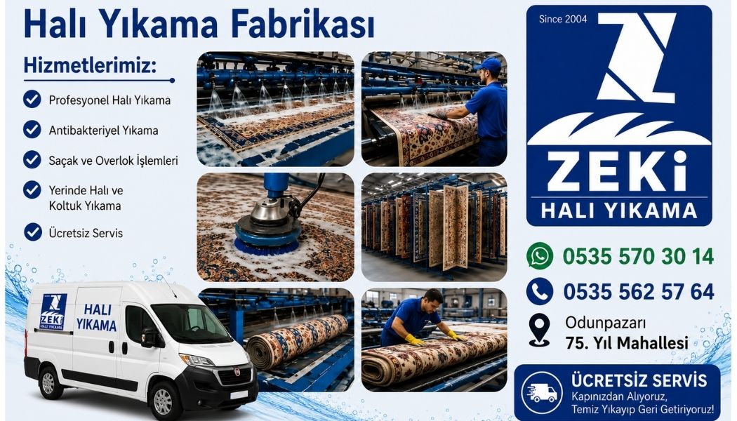 Odunpazarı 75. Yıl Mahallesi halı yıkama